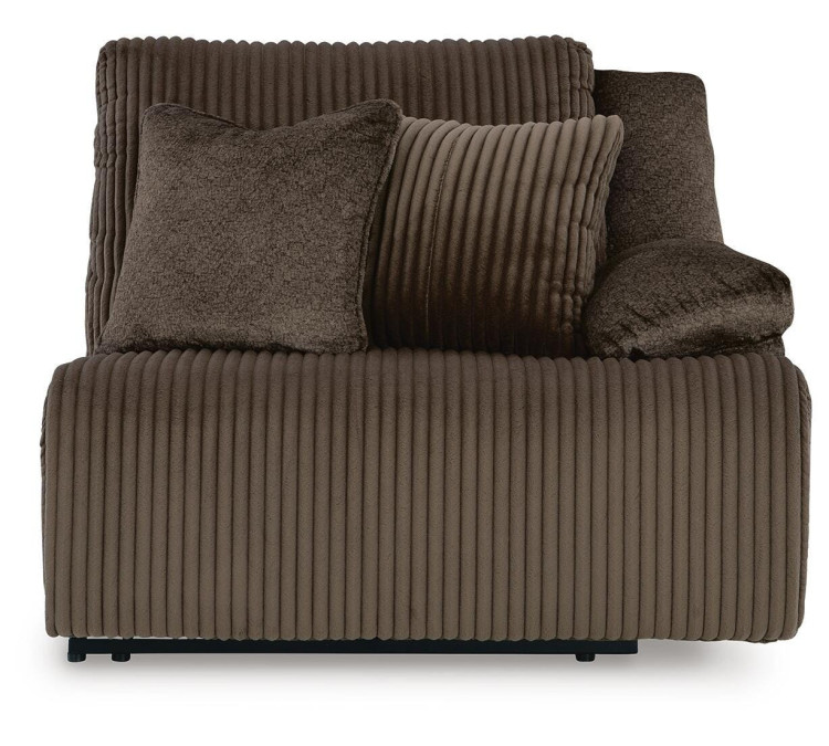 Top Tier 4-Piece Reclining Sectional with Chaise - Chocolate