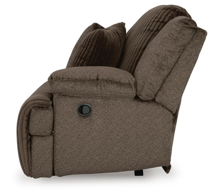 Top Tier 4-Piece Reclining Sectional with Chaise - Chocolate