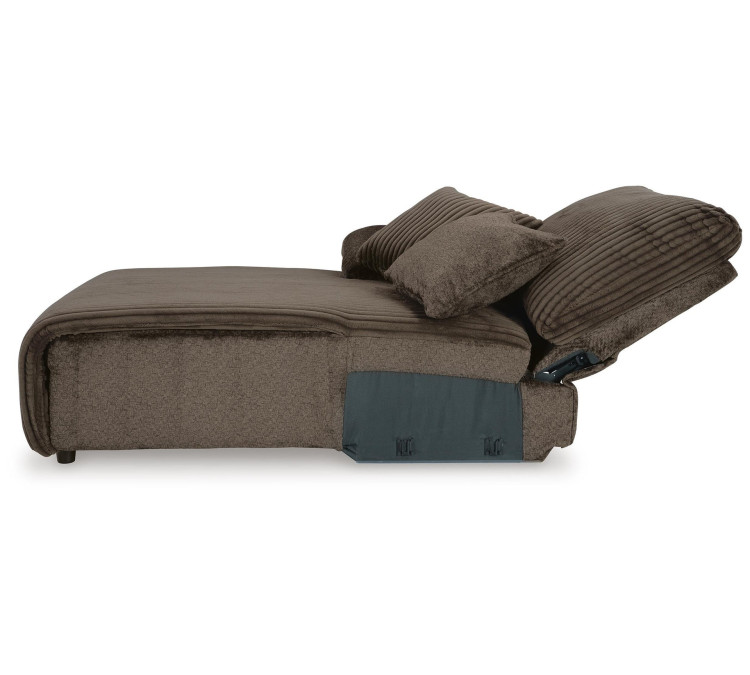 Top Tier 4-Piece Reclining Sectional with Chaise - Chocolate