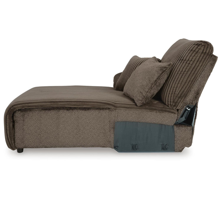 Top Tier 4-Piece Reclining Sectional with Chaise - Chocolate