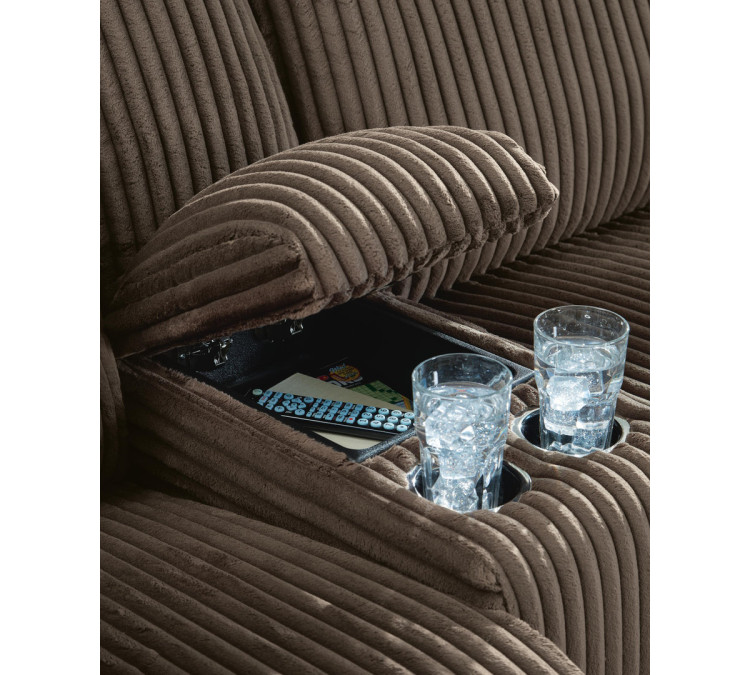 Top Tier 6-Piece Reclining Sectional with Chaise - Chocolate