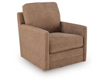 Dishford Swivel Accent Chair - Cinnamon