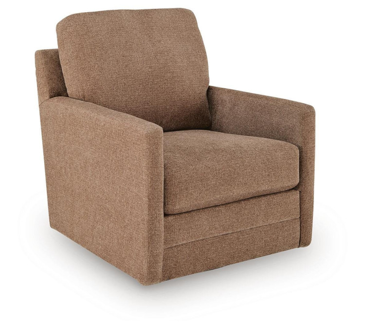 Dishford Swivel Accent Chair - Cinnamon