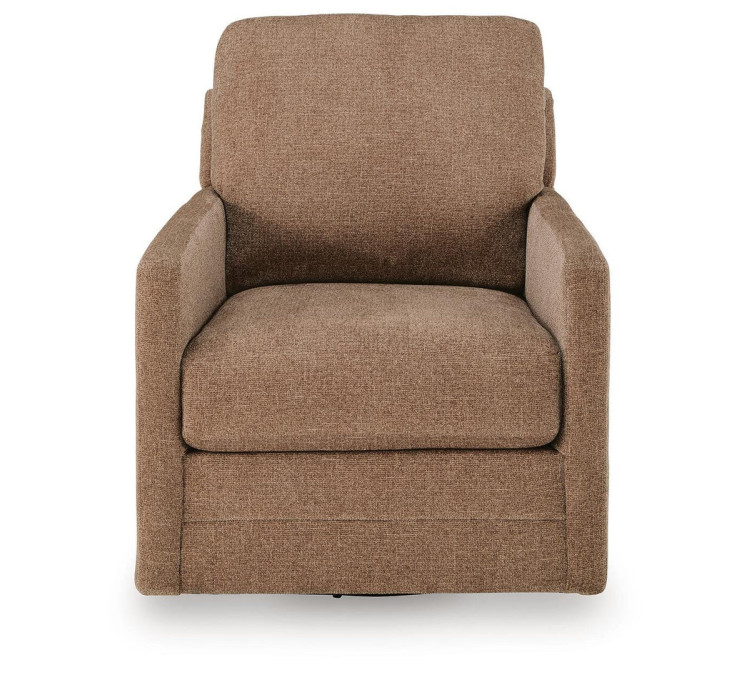 Dishford Swivel Accent Chair - Cinnamon