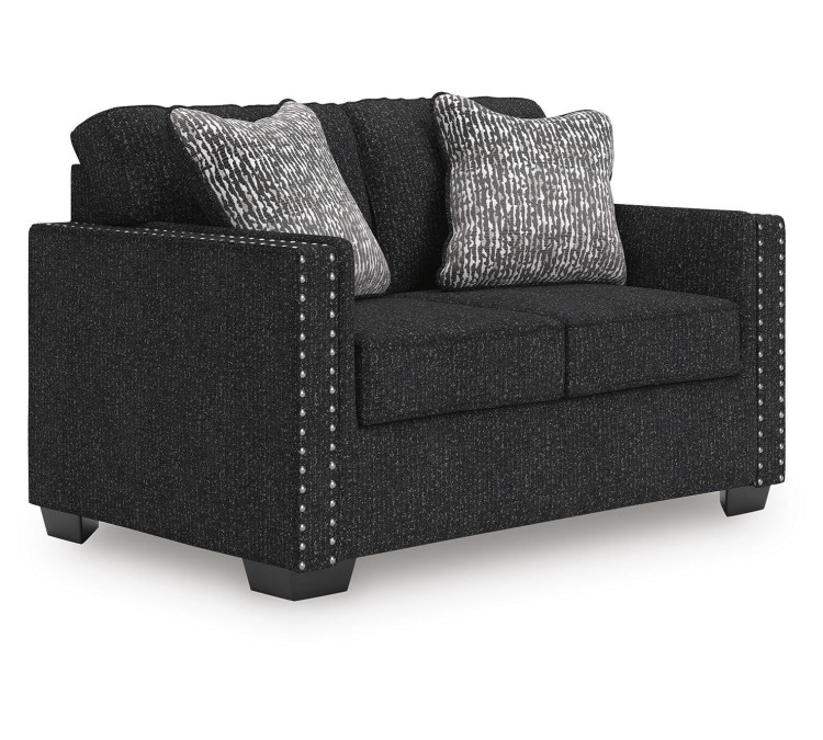Jasmine Peaks Loveseat - Coal