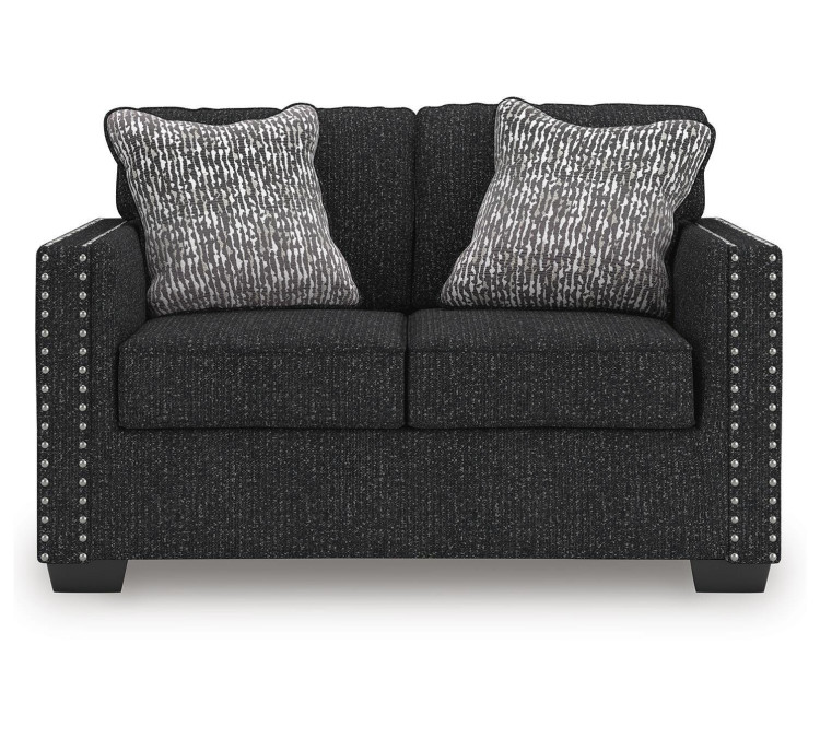 Jasmine Peaks Loveseat - Coal