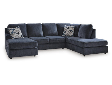 Albar Place 2-Piece Sectional - Cobalt