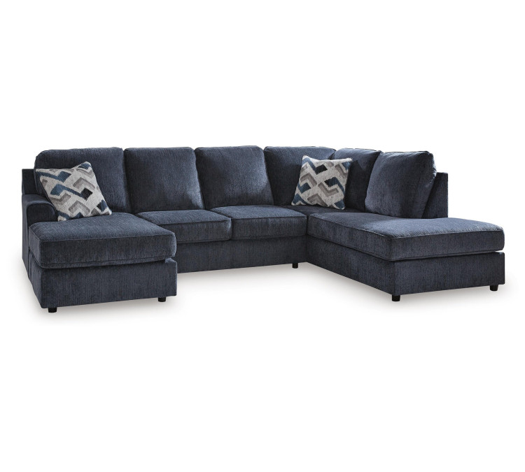Albar Place 2-Piece Sectional - Cobalt