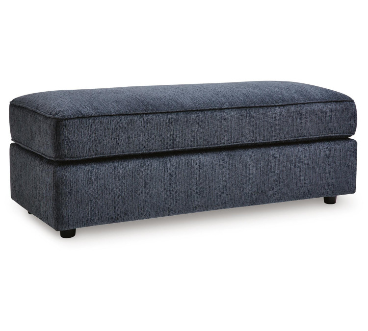 Albar Place Oversized Accent Ottoman - Cobalt