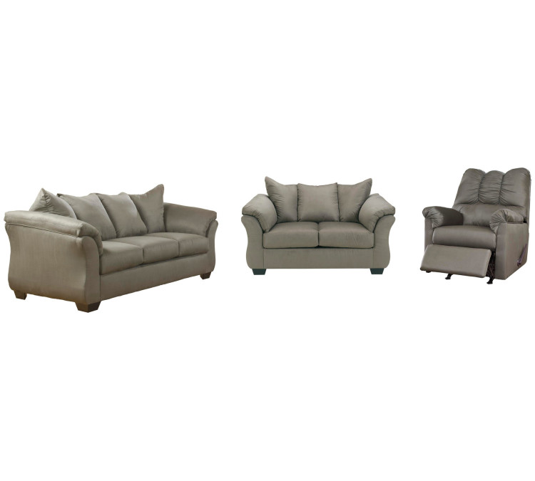 Darcy Sofa, Loveseat and Recliner - Cobblestone