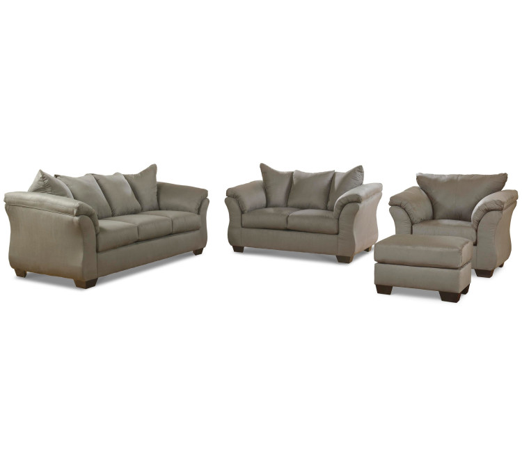 Darcy Sofa, Loveseat, Chair and Ottoman - Cobblestone