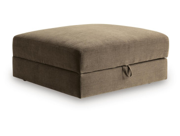 Camellia-Court Ottoman With Storage - Coffee