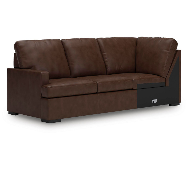 Modern Day 3-Piece Sectional with Chaise - Coffee