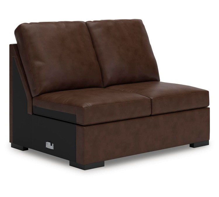 Modern Day 3-Piece Sectional with Chaise - Coffee