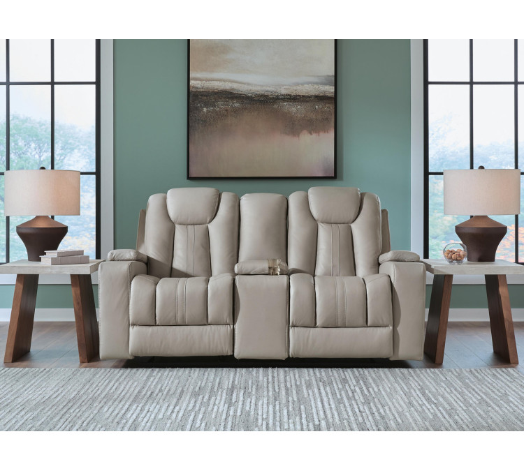 Next Move Glider Reclining Loveseat with Console - Coin