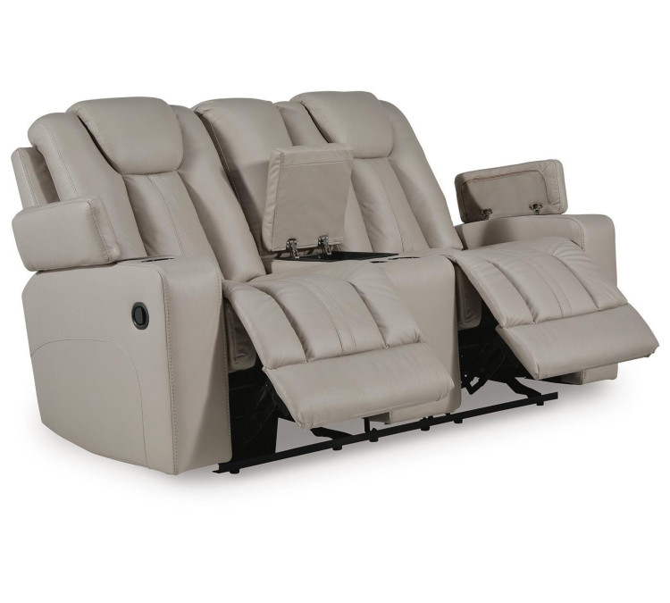 Next Move Glider Reclining Loveseat with Console - Coin