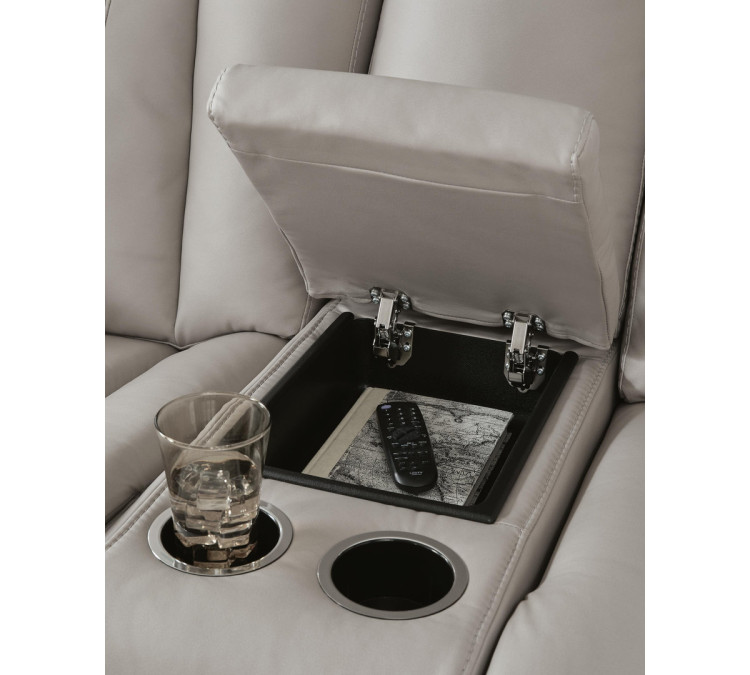 Next Move Glider Reclining Loveseat with Console - Coin