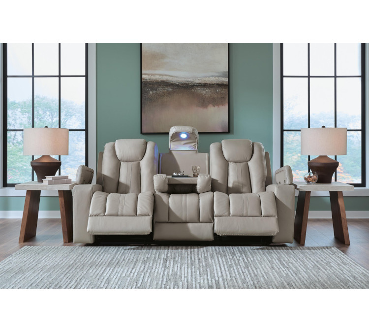 Next Move Reclining Sofa with Drop Down Table - Coin