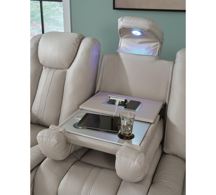 Next Move Reclining Sofa with Drop Down Table - Coin