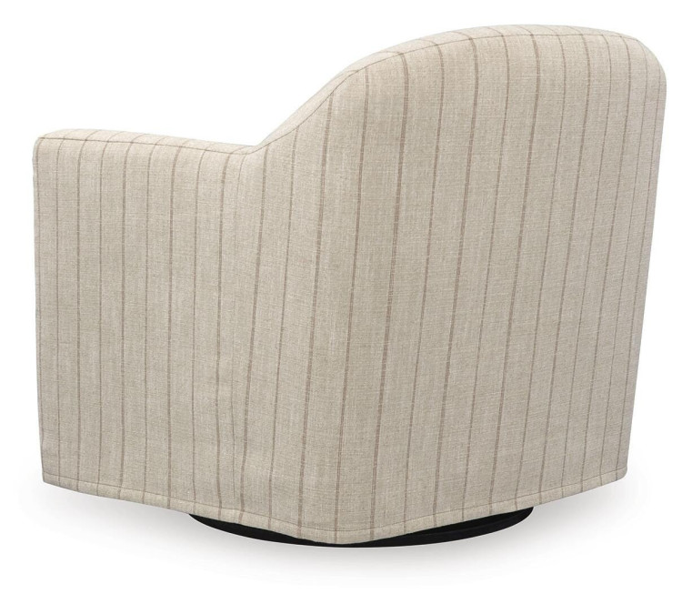 Valwick Swivel Accent Chair - Cream/Brown