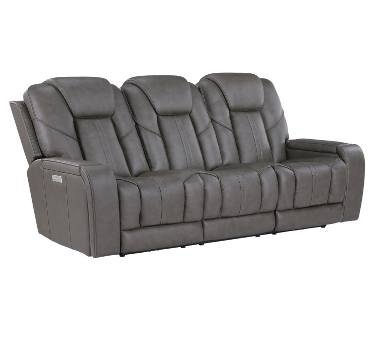 Daniel Triple Power Home Theater Immersive Entertainment Reclining Set, Leather