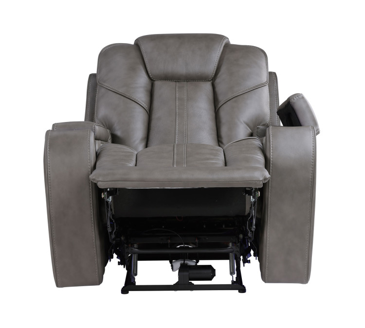Daniel Triple Power Home Theater Immersive Entertainment Reclining Set, Leather