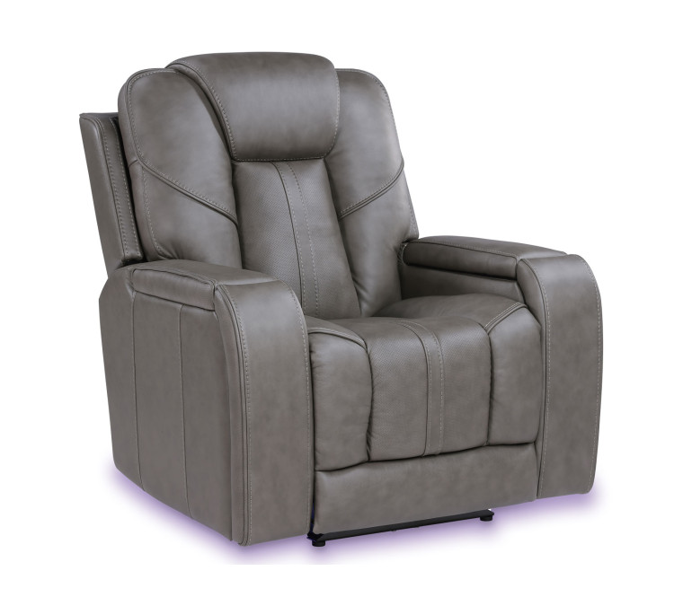 Daniel Triple Power Home Theater Immersive Entertainment Reclining Set, Leather