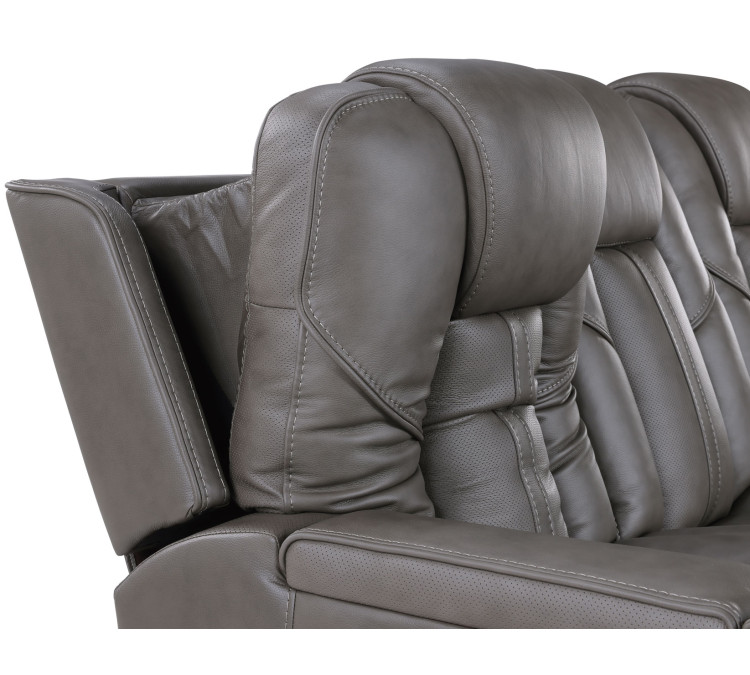 Daniel Triple Power Immersive Entertainment Leather Recliner with Built/in Speakers