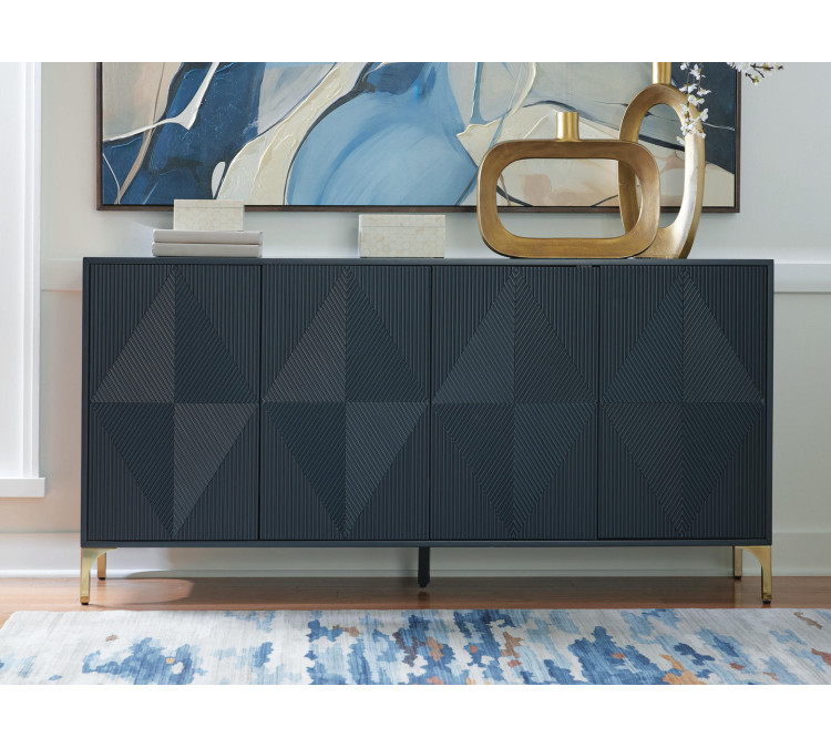 Loirwick Accent Cabinet - Dark Blue