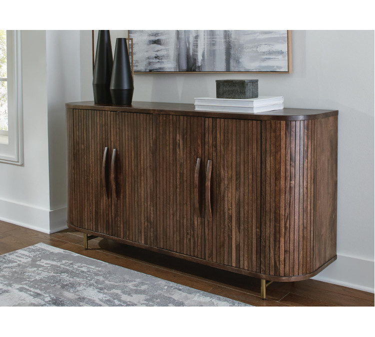 Amickly Accent Cabinet - Dark Brown