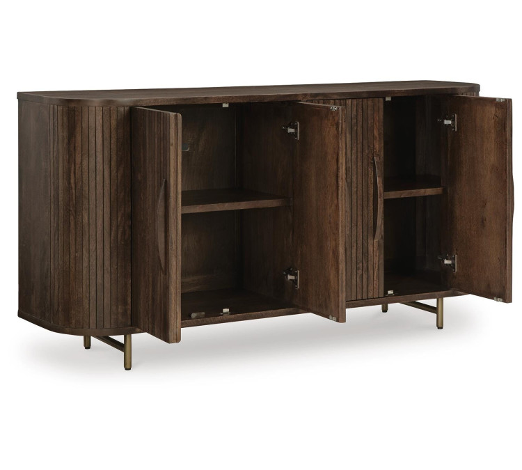 Amickly Accent Cabinet - Dark Brown