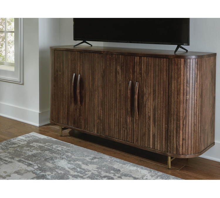 Amickly Accent Cabinet - Dark Brown