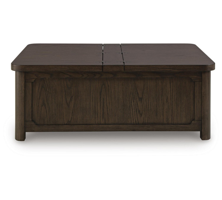Breckington Coffee Table With Storage - Dark Brown