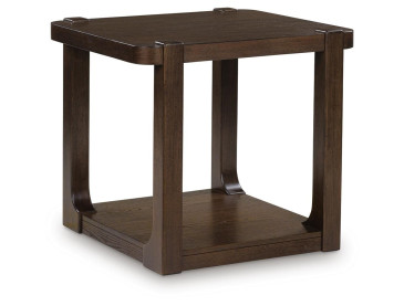 Breckington End Table - Dark Brown