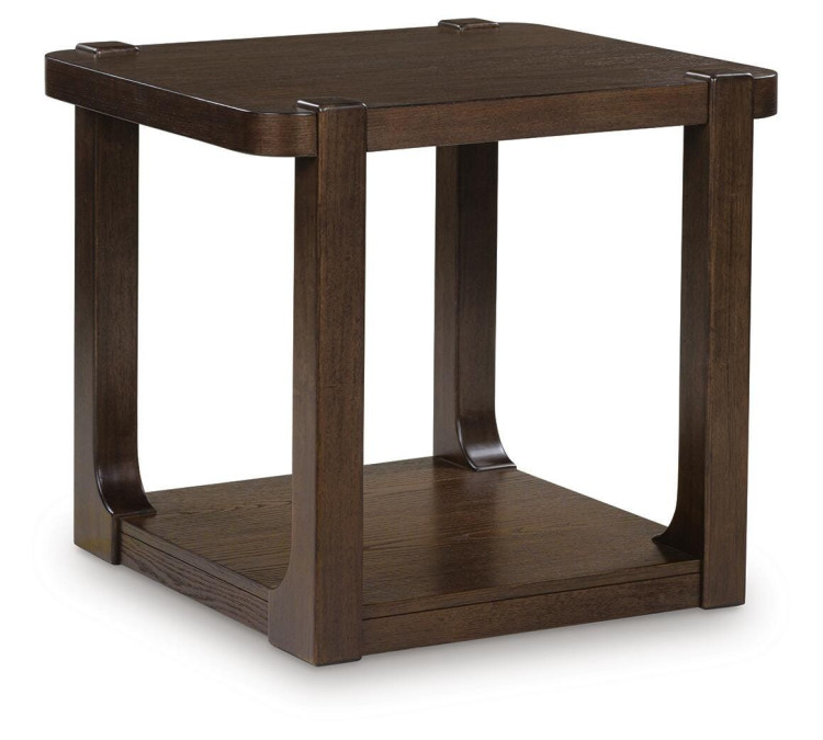 Breckington End Table - Dark Brown