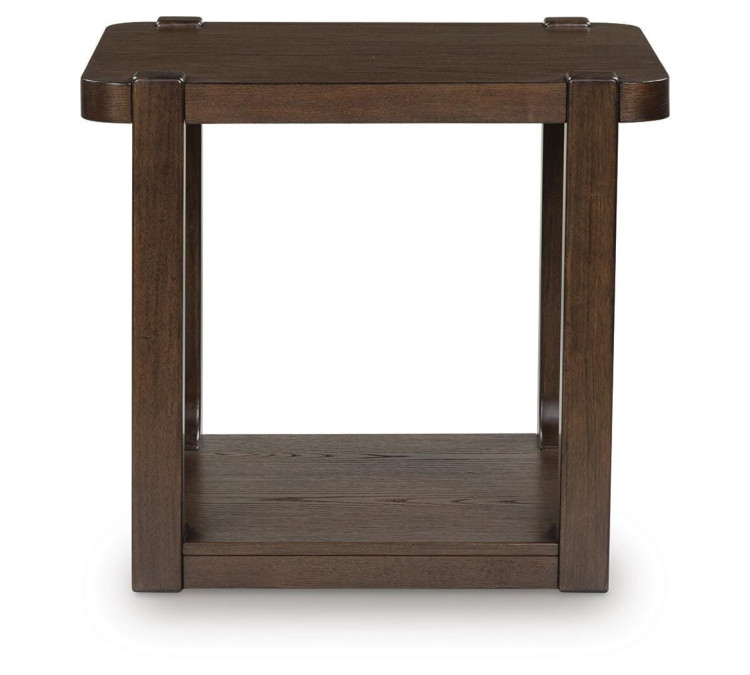 Breckington End Table - Dark Brown