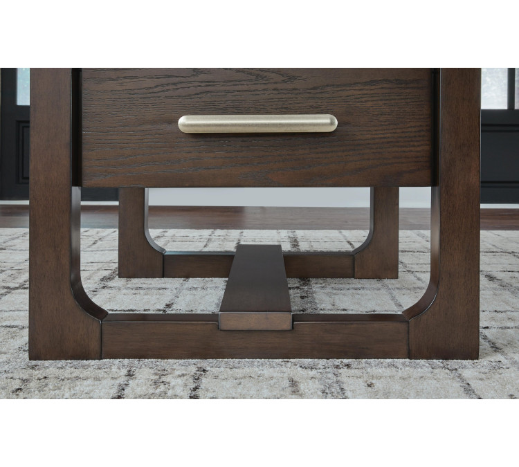 Breckington End Table - Dark Brown