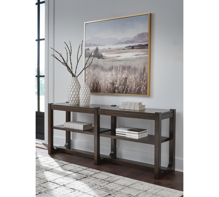 Breckington Sofa Table - Dark Brown
