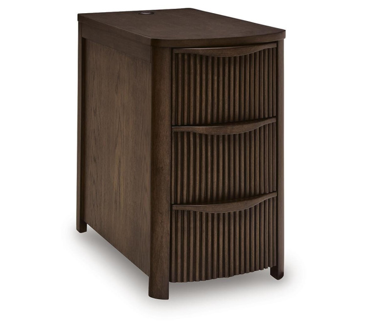 Camdill Chairside End Table - Dark Brown