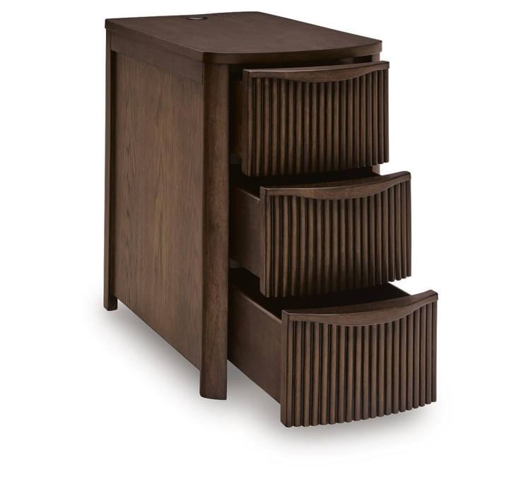 Camdill Chairside End Table - Dark Brown