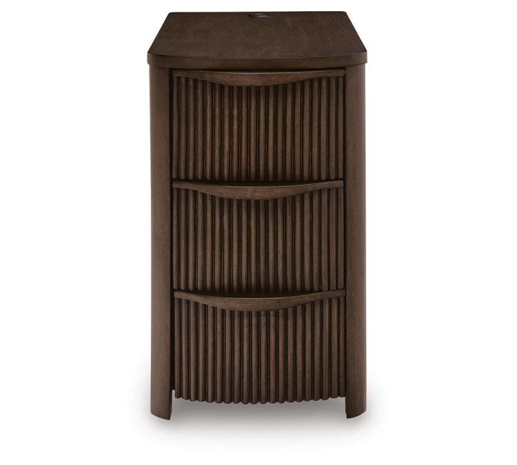 Camdill Chairside End Table - Dark Brown