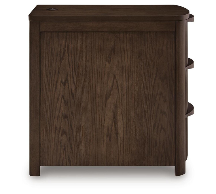 Camdill Chairside End Table - Dark Brown