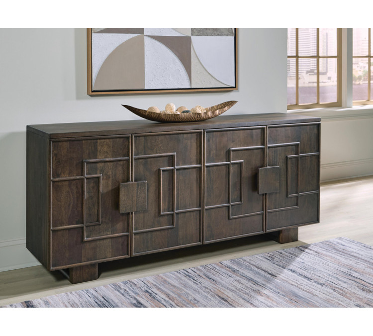 Cato Accent Cabinet - Dark Brown