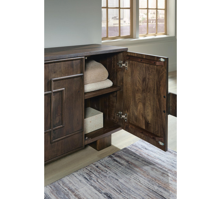 Cato Accent Cabinet - Dark Brown