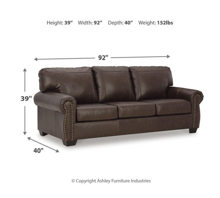 Colleton Sofa, Loveseat and Recliner - Dark Brown