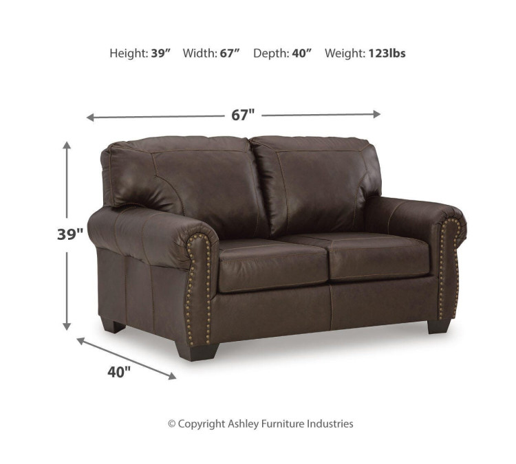 Colleton Sofa, Loveseat and Recliner - Dark Brown
