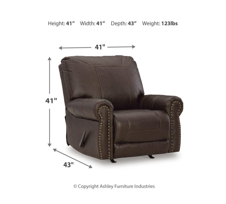 Colleton Sofa, Loveseat and Recliner - Dark Brown
