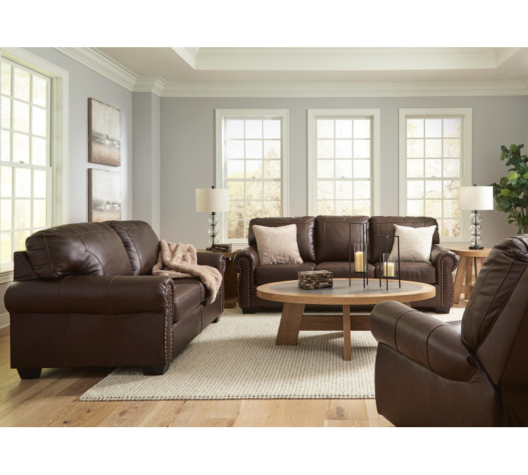 Colleton Sofa, Loveseat and Recliner - Dark Brown