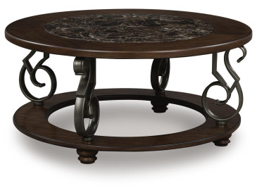 Frallyn Coffee Table - Dark Brown