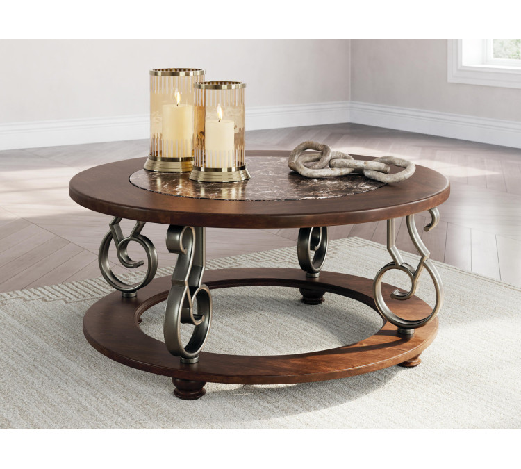 Frallyn Coffee Table - Dark Brown